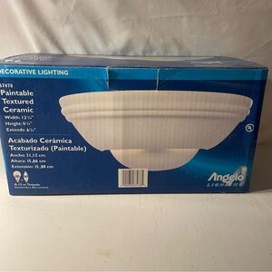 Angelo Lighting Co paintable Textured Ceramic Wall Sconce 67478